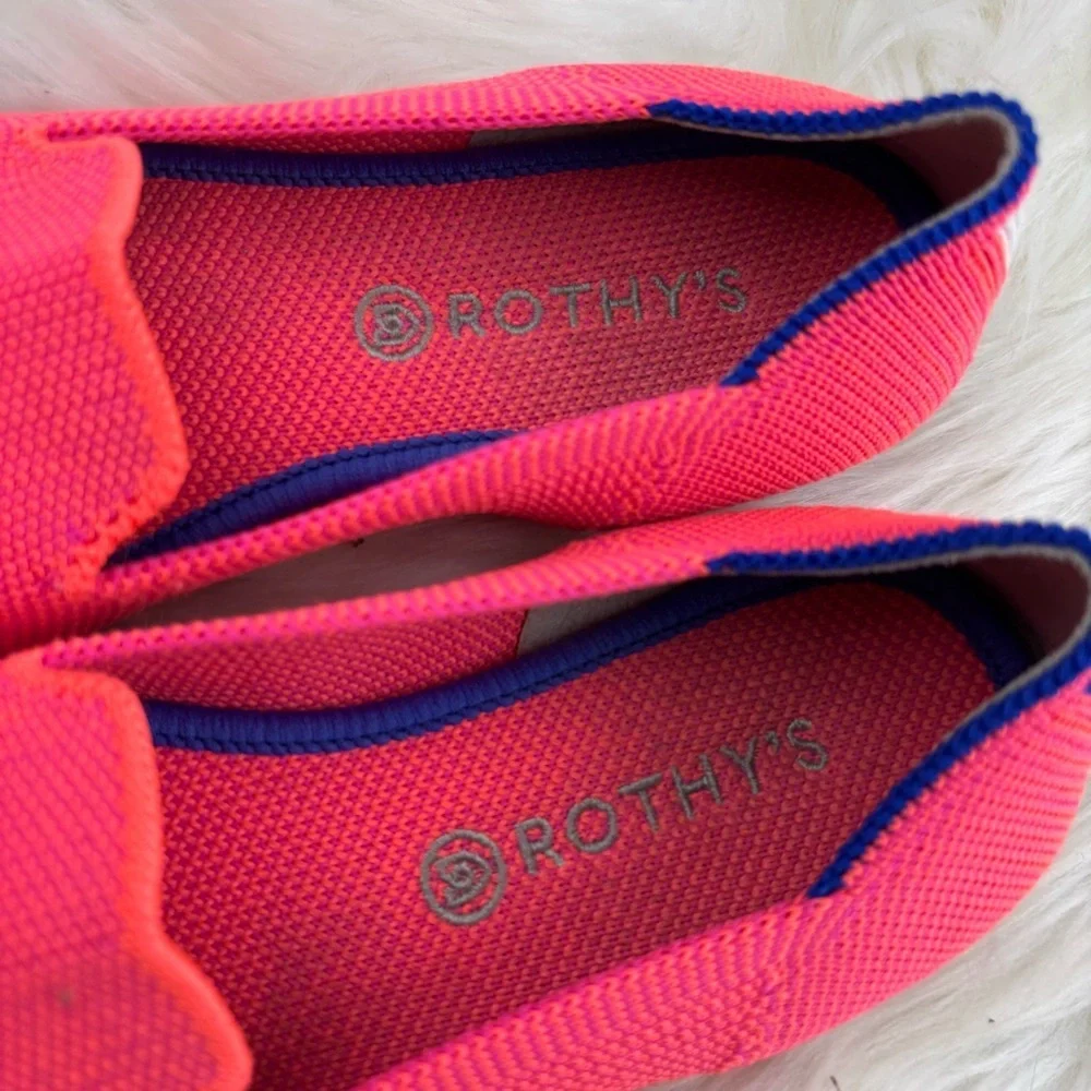 Rothy's Kids Neon Pink Moccasins Size 13 Kids